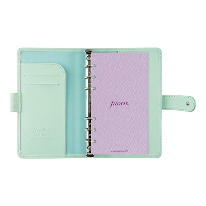 Filofax Personal Compact Saffiano Organiser - Neo Mint