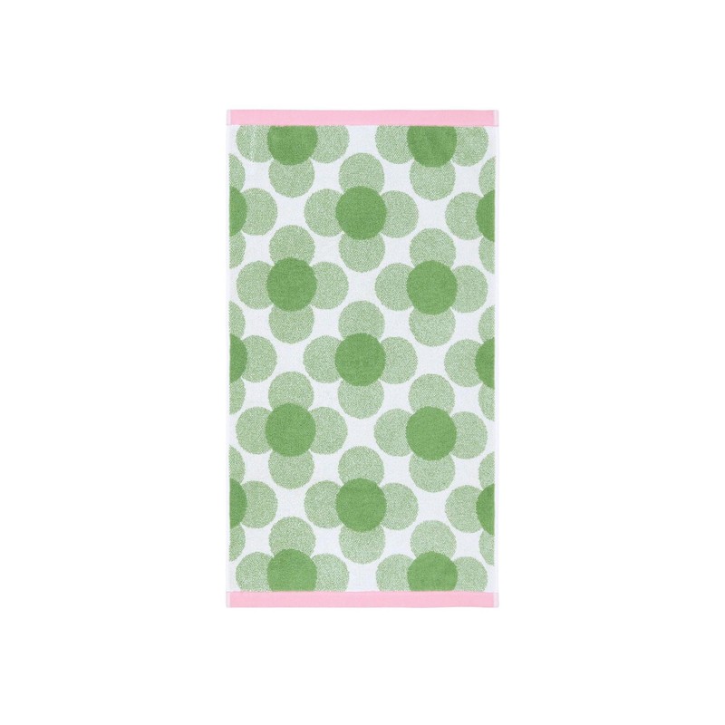 Orla Kiely Retro Bathroom Towels in Retro Flower, CloverSize: Hand