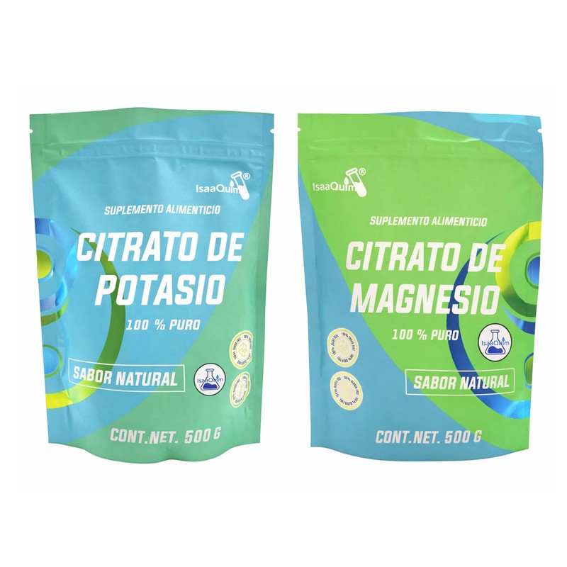 Duo 500 gr Citrato de Magnesio + Citrato de Potasio