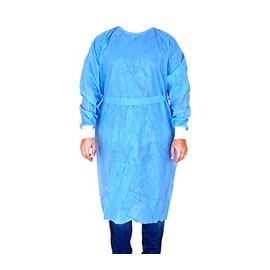 WON Non-Surgical Isolation Gown, Blue, One Size fits All, 1 Count