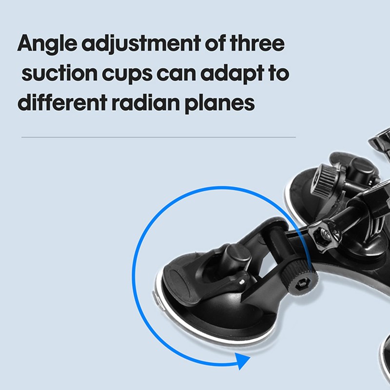 LICHIFIT Car Mounted Strong Suction Cup Mount, Large Tripod Suction