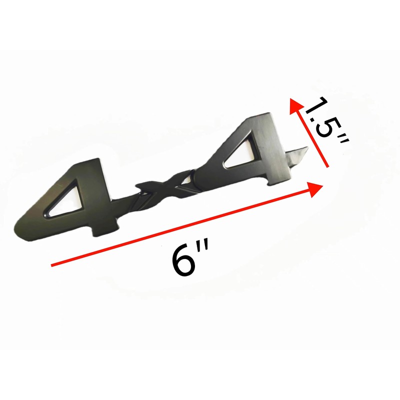 2X 4X4 Emblem Emblem 3D Nameplate Decal Suitable for 1500