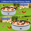 Upgraded Chicken Dust Bath Tub - New Foldable Design, Extra