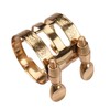 Double Screw Adjustment Saxophone Ligature Compact Sax Ligature with Mouthpiece