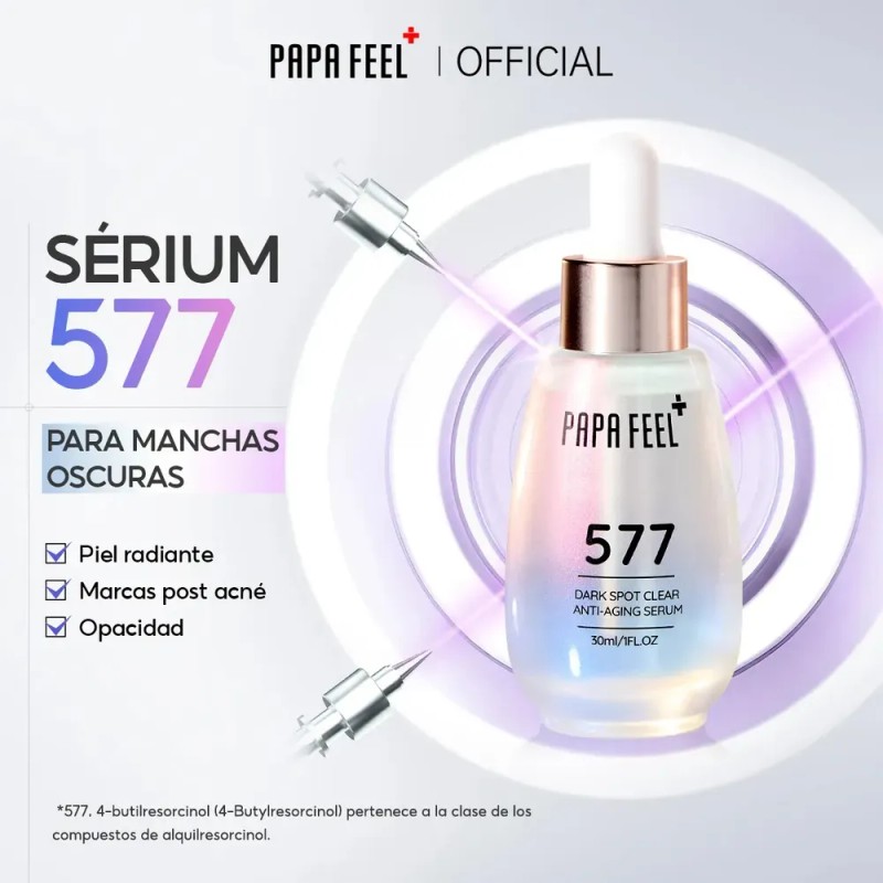 Papa Feel 577 Serum Aclarante Antimanchas Antiarrugas 30ml Sensible Día/noche
