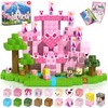 Magnetic Blocks - 100PCS Magnetic Building Block for Kids, Pink