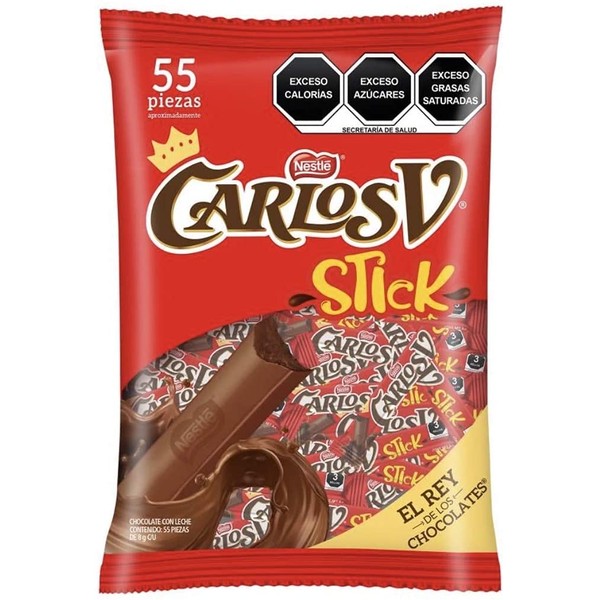 Chocolates - Chocolates Carlos V / 55 Piezas / Sticks / Nestle / Fiesta , Regalo, Negocio