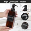 Segbeauty Bathroom & Kitchen Soap Dispenser, 4 Pack Reusable 16.9oz