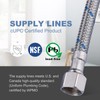 Faucet Supply Lines 3/8" to 3/8" Female Compression Thread 1