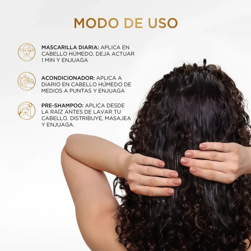 Mascarilla para cabello Pantene Hidrata, da Brillo y Movimiento con