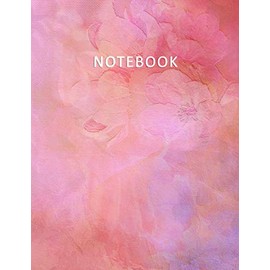 Notebook: Unruled – Unlined – Plain - Blank Notebook – 120 pages numbered – Fashion and Elegant Watercolor Pink Roses pattern – A4 Letter Size – Diary, Journal, Composition Book, Doodles