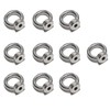 HOUSON 10pcs M8 Ring Nut，304 Stainless Steel Eye Nut Ring