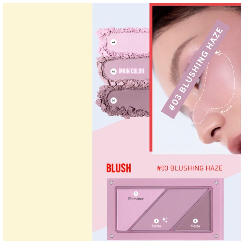 3CE Layer It All Blush Palette 10.5g(+Layer Blush Brush), Shade:#5
