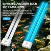 MEANYU 2 Pack 24 Watts UV Light Bulbs, 12.7" 2G11