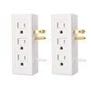 Cable Matters 2-Pack 6 Outlet Splitter Grounded Side Access Outlet