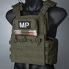 TOPTACPRO Tactical MOLLE Admin Panel Pouch Small Chest Pocket for