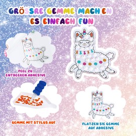 Craft Set Children from 6 Years Unicorn Gifts for Girls 4 5 6 7 8 Years Gift Ideas Gift Girls 5 6 7 8 9 10 Years Craft Girls 8 10 Years Diamond Painting Sticker Children's Toy