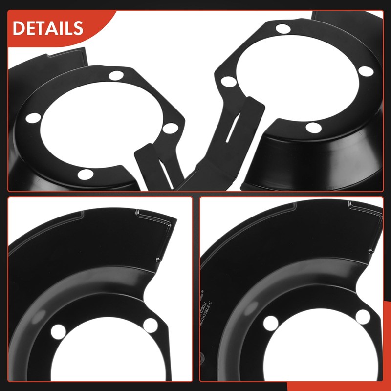 A-Premium Front Driver and Passenger Side Brake Dust Shields Compatible