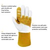 Intra-FIT Cowhide MIG Welding Gloves, Grain Leather Reinforcement on Palm