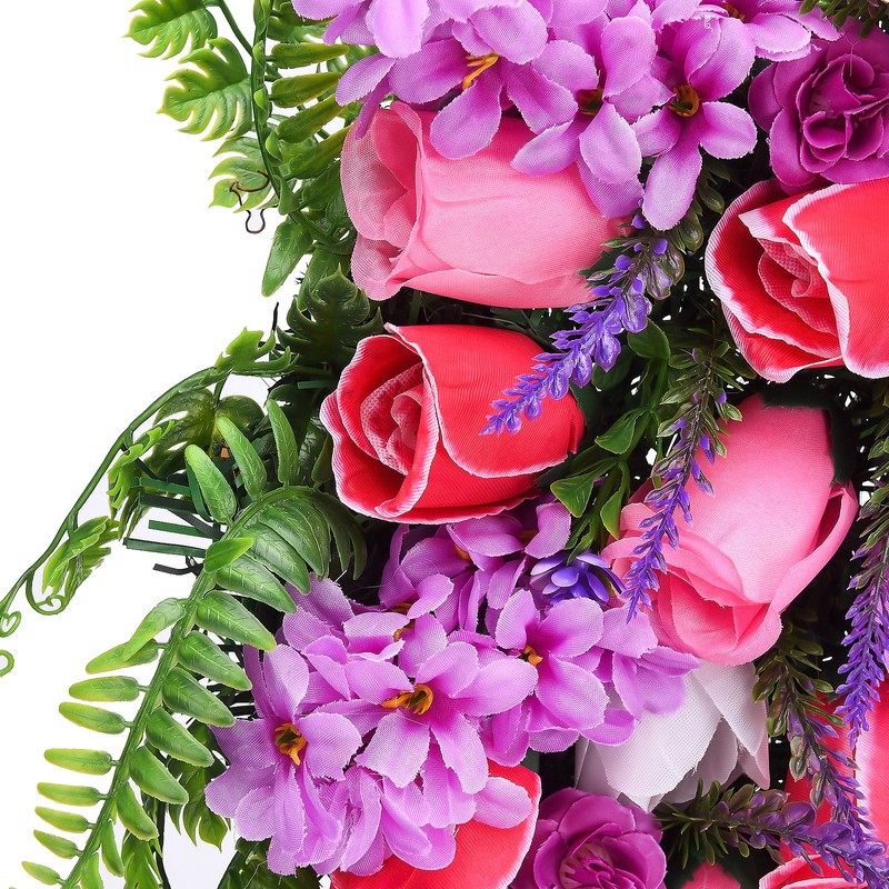 Artificial Flower Wreath Wreath with Lilacs Hyacinths Hydrangeas Spring Summer