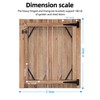 Fence Gate Frame Kit with 10 inch Heavy Duty Hinges,