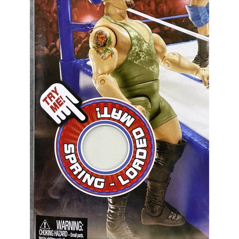 Mattel WWE Tribute To The Troops Ring Spring Loaded Wrestling