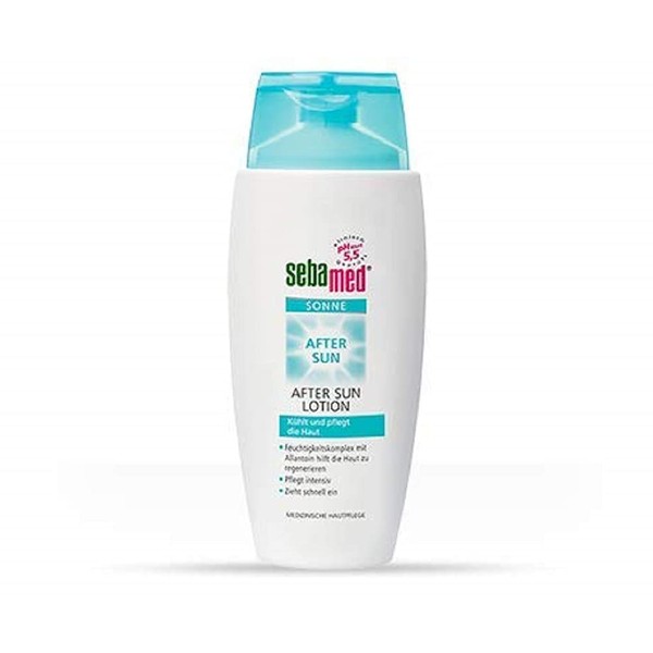 Sebamed After Sun Lotion, restores the moisture content of the skin, with vitamin E and shea butter and the pH value 5.5, made in Germany, without microplastic, 150 ml