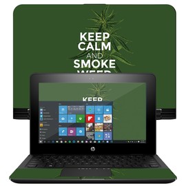 MightySkins Skin Compatible with HP x360 Convertible 11" (2017) – Smoke Weed | Protective, Durable, and Unique Vinyl Decal wrap Cover | Easy to Apply, Remove, and Change Styles | Made in The USA