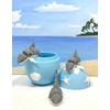 3pcs 3D Printed Sharks, Cute and Interesting Shark Design Decoration,