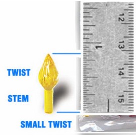 Ceramic Christmas Tree Lights 50 Small Purple Twist Lights Bulbs