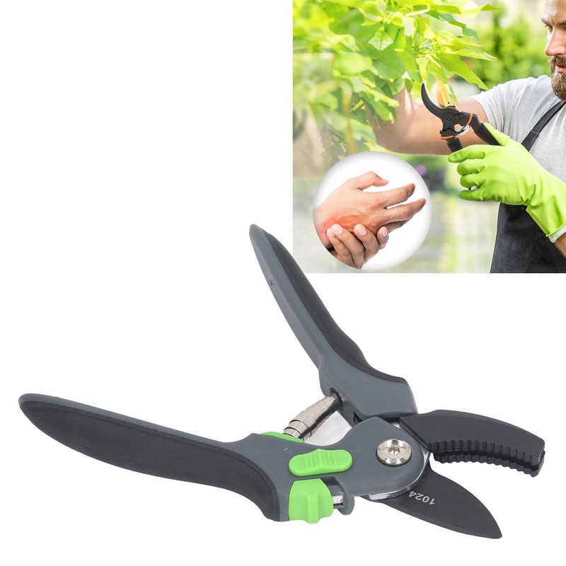 Ratchet Pruning Shears Heavy Duty Gardening Tool Tree Trimming Bypass