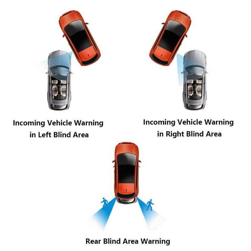 TOTMOX Ultrasonic Blind Spot Detection System Sensor Car Monitoring BSD