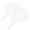 Baluue 2pcs Clear Plastic Barber Haircut Facial Shield Mask for