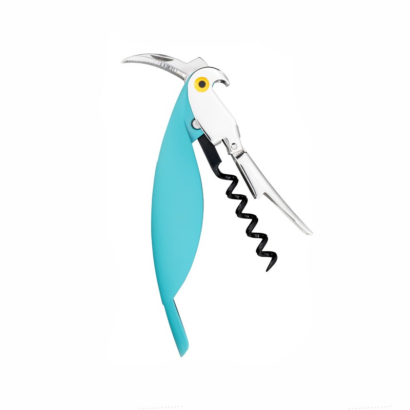 A di Alessi Parrot Corkscrew, Blue, (AAM32 AZ) , Light