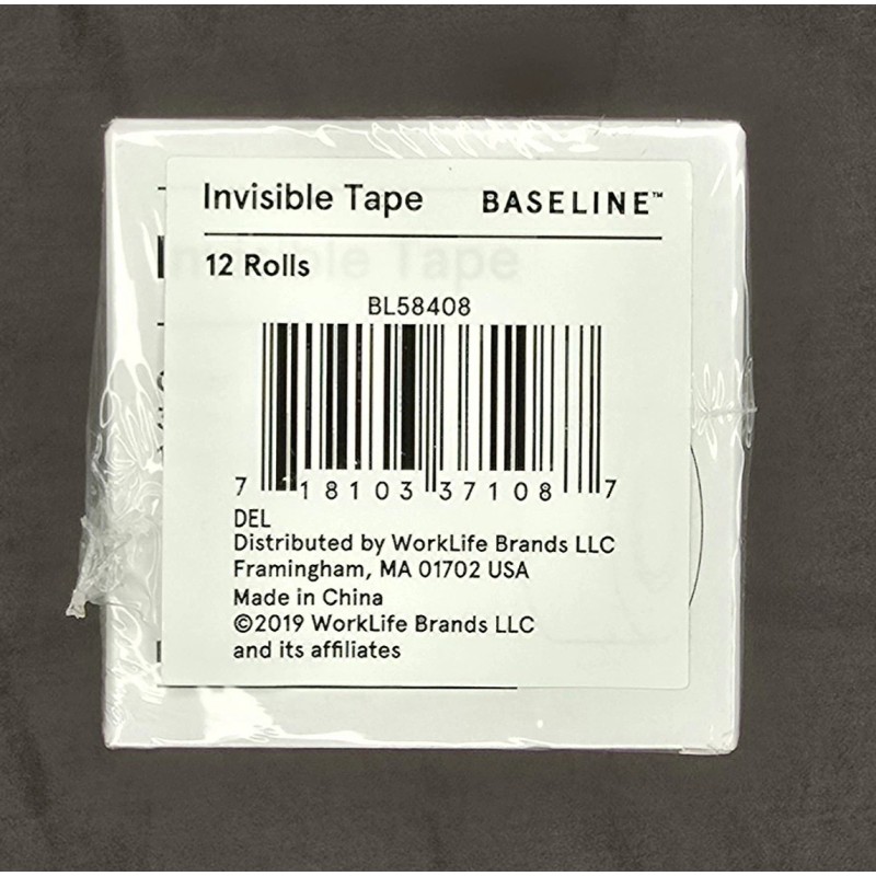 Baseline 12 Rolls of Invisible Tape