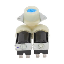 TOPINCN Washing Machine Water Valve Dual Heads Magnetic Inlet Valve for Cylinder Washing Machine FPS180A 220‑240V