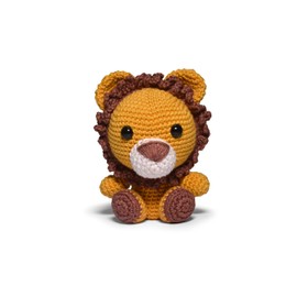 CÍRCULO Amigurumi Crochet Kit - Safari - All Included, Easy Instructions - Crochet Kit for Beginners - Crochet Set - Animal Crochet Kit, Premium Amigurumi Yarn for Crocheting – Lion