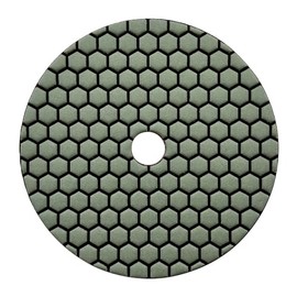 7" High Performance Dry Stone/Concrete Polishing Pads, 1.5mm Segment Height, Honeycomb Style, 200 Grit