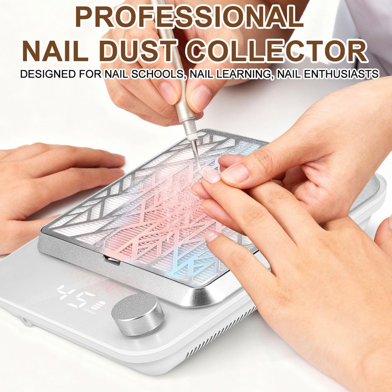 Cordless Nail Dust Collector Rechargeable, Professional Dust Collector Nail Tech