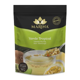 Tisana Verde Tropical de 250g, de Marina Tisanas | A base de fruta deshidratada | Para preparar bebidas calientes, frías o frappé