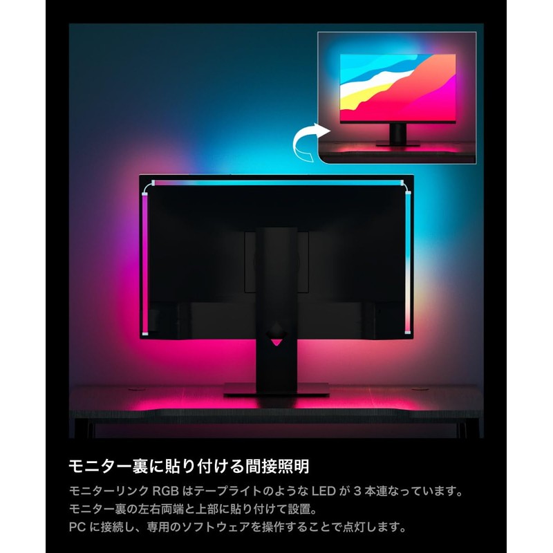 THANKO MBNATCSWH Tape Light, LED Screen Linking, Audio Interlocking Monitor,