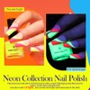 Born Pretty Neon Nail Polish Fluorescent Bright Nail Lacquer 6PCS