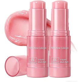 Barra Facial Antiedad PDRN Pink Collagen Volume - Bálsamo Multiusos para Contorno de Ojos, Cuello, Frente y Líneas de Expresión - Reafirmante y Lifting con Polidesoxirribonucleótido (PDRN) y Potenciador de Colágeno - Aporta Volumen y Firmeza (2 pzas)