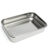 Stainless Steel Instrument Tray Organizer Holder with Lid & Handle