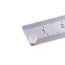 Brudazon 25 Mini Disc Magnets 4 x 3 mm N52 Strongest Level Neodymium Magnets Ultra Strong Power Magnet for Model Making, Photo, Whiteboard, Notice Board, Fridge, Crafts, Magnetic Disc Extra Strong