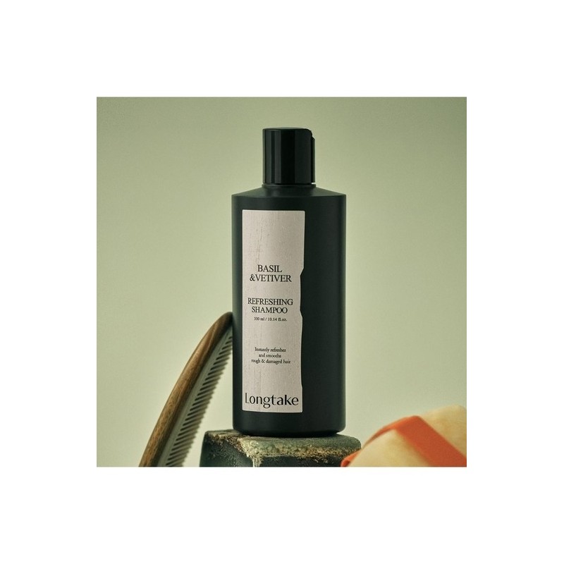 Long Take Basil & Vetiver Refreshing Shampoo 300ml / 롱테이크
