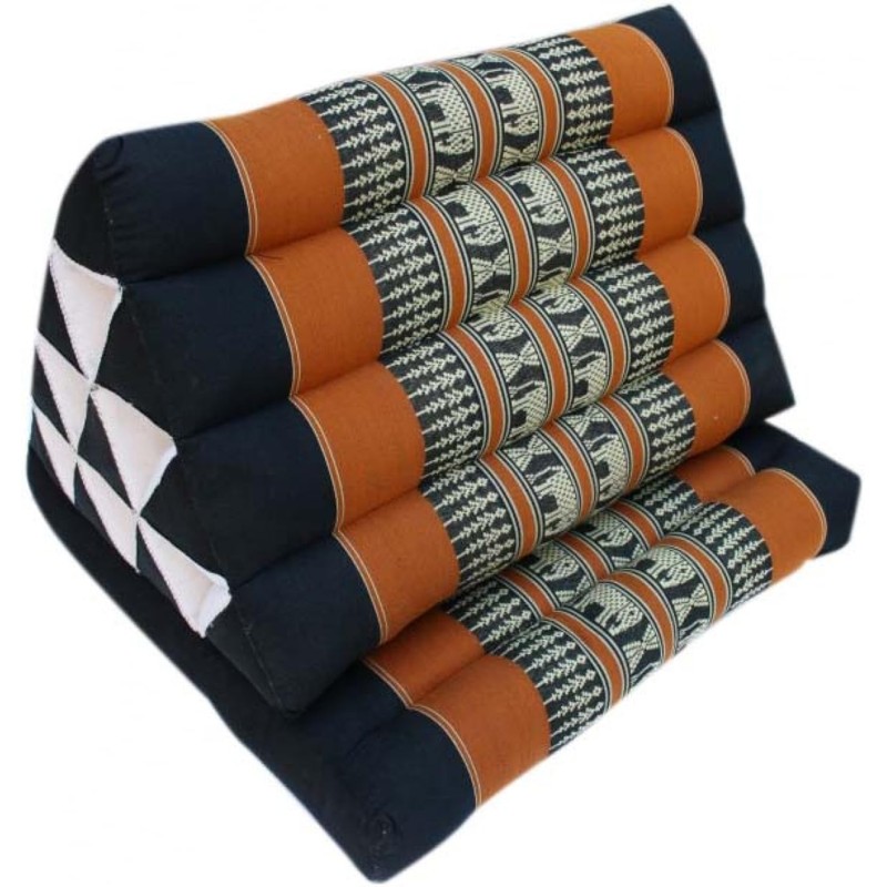 GURU SHOP Thai Cushion, Triangular Cushion, Kapok, Day Bed with