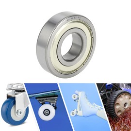 ACROPIX 63/32ZZ Deep Groove Ball Bearings P0 32x75x20mm Lubricated Bearings Double Metal Seal Silver Tone Scooter Skateboard Wheel