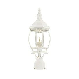 Acclaim 5057TW Chateau Collection 1-Light Post Mount Outdoor Light Fixture, Textured White