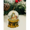 Small Christmas Snow Globe Xmas Decoration Santa Snowman Reindeer Nativity (MINI NATIVITY H 6.5 X W 5 X D 5 CM)